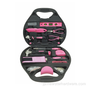 形状の箱に設定されたピンク色の女性ツール